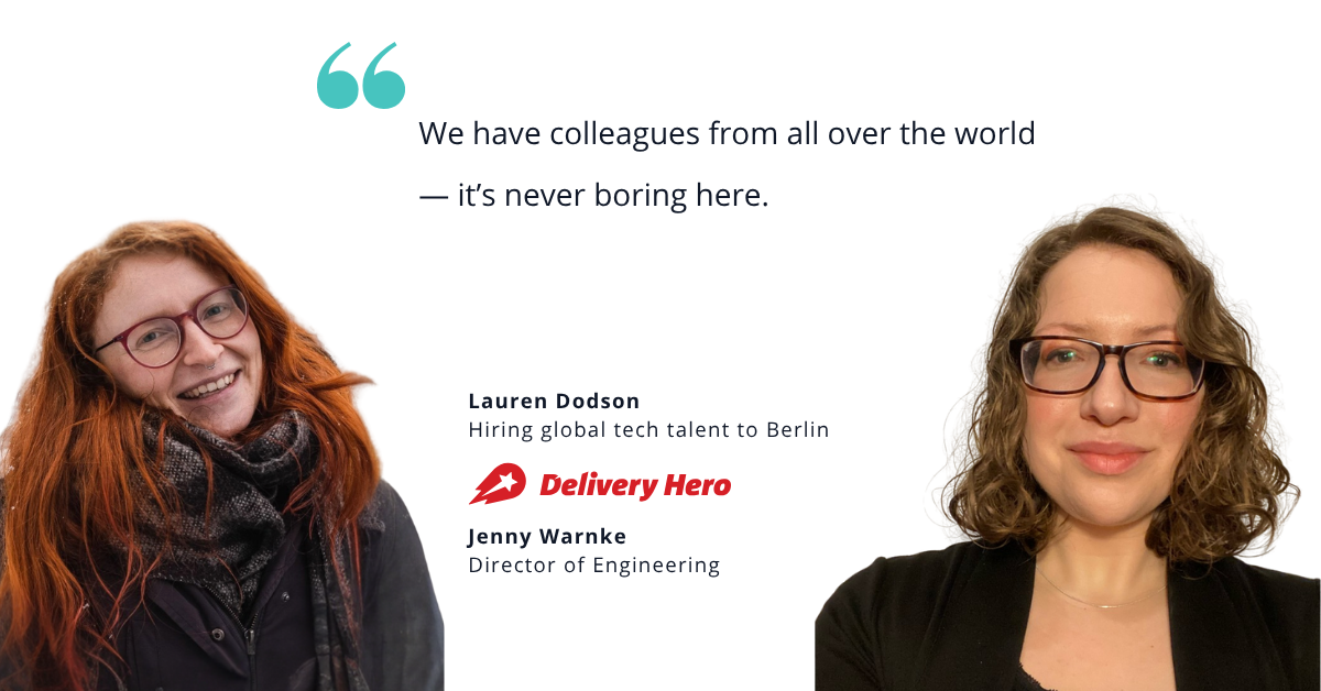 Lauren Dodson and Jenny Warnke of Delivery Hero